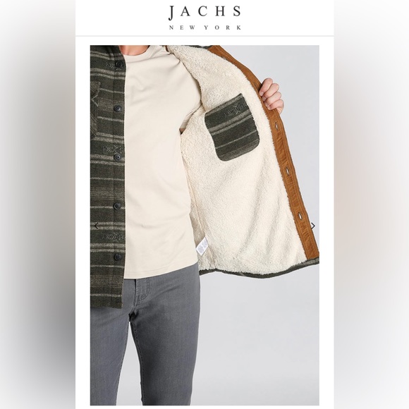 Wool blend button up jacket - Picture 3 of 7